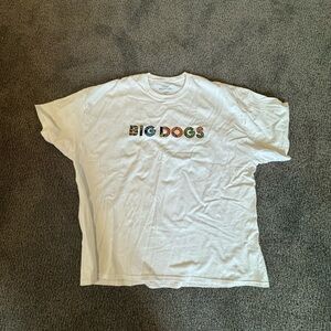White Big Dogs T Shirt 4XL